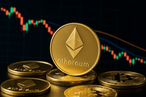 Caída de Ethereum tras el Lunes Negro Cripto